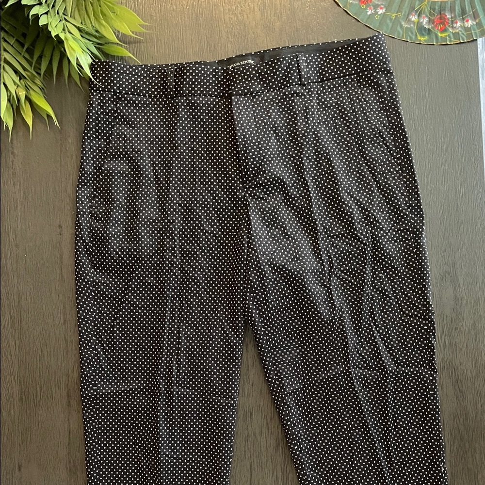 Banana Republic polka dot work pants